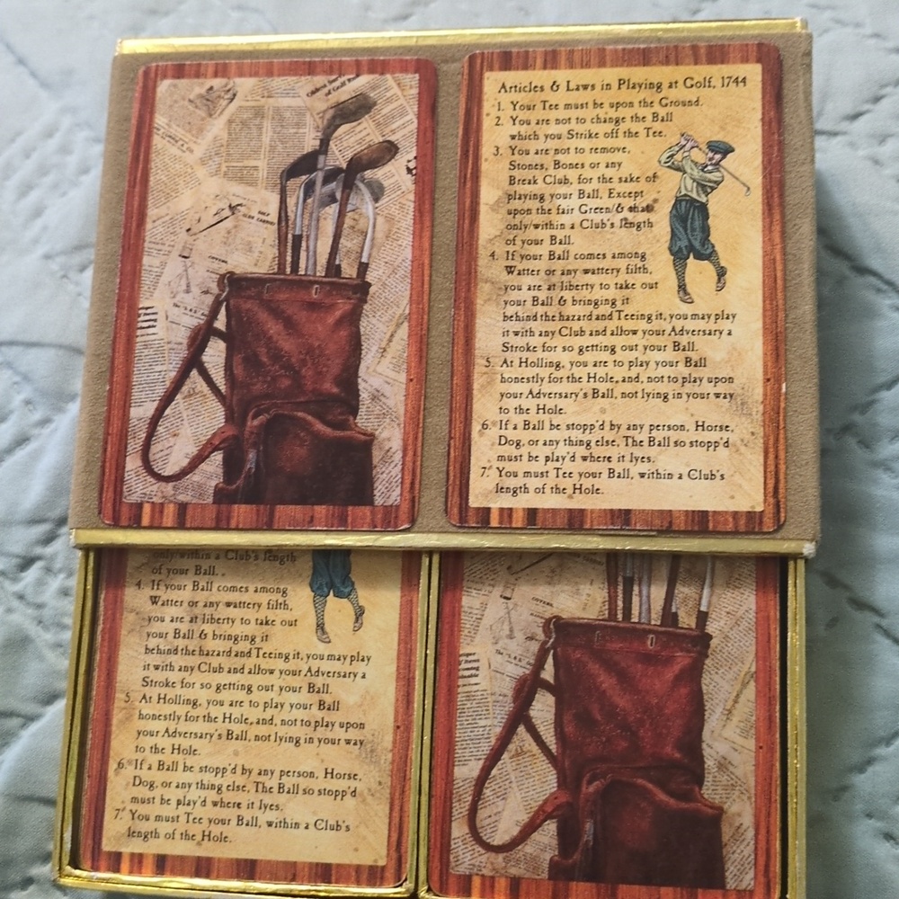 3 double sets of vintage Congress playing cards - - Picture 2 of 7